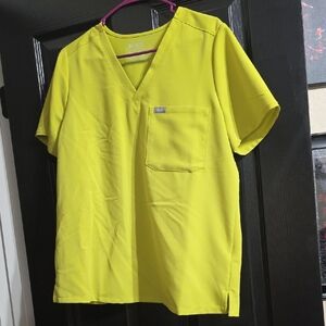 Figs LIMEADE LIME GREEN Catarina Scrub Top